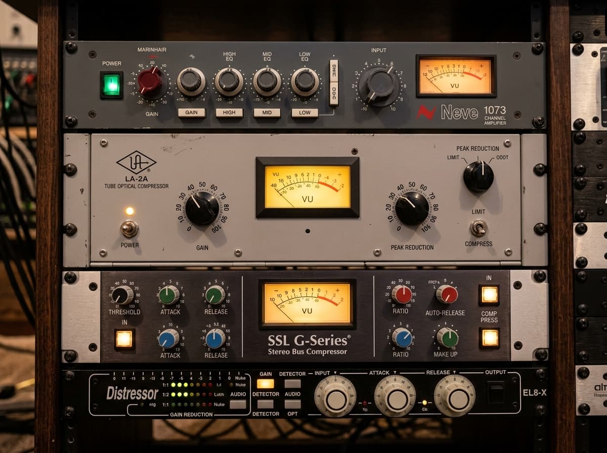 Neve 1073 and Teletronix LA-2A Outboard Rack