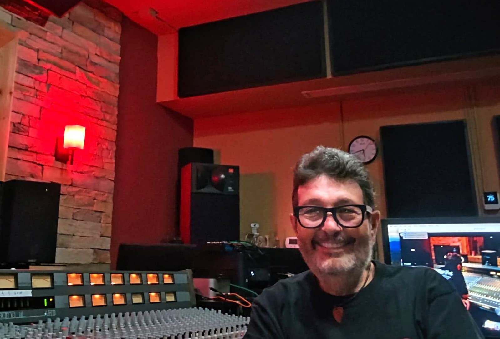 David Mikeal in the Studio Live USA Control Room at the AHB 44-Channel Console